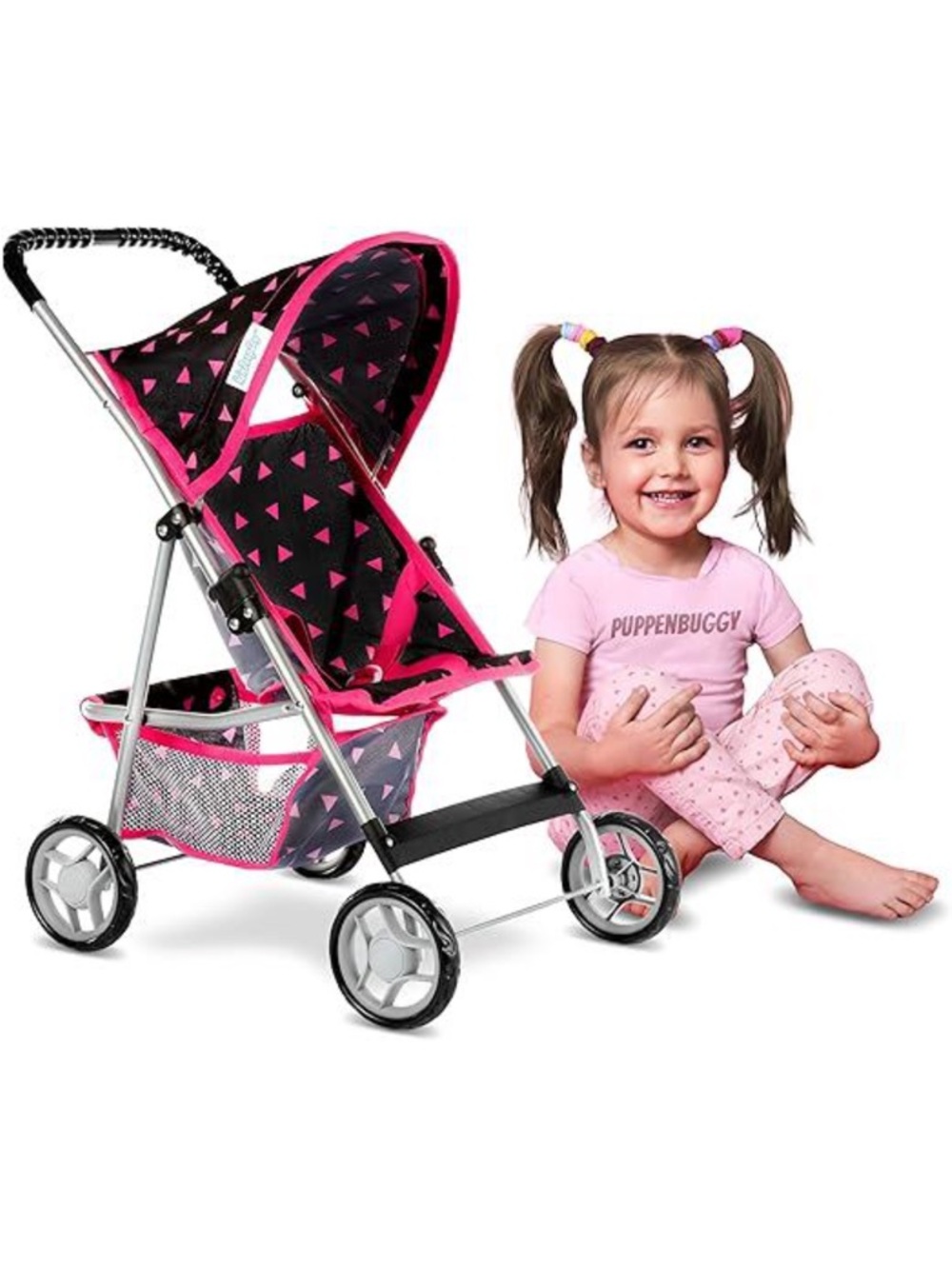 Baby reborn doll with stroller